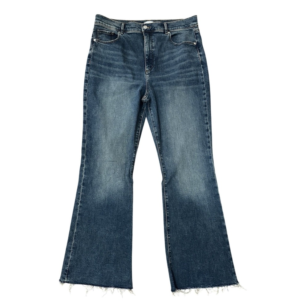 Ann Taylor Loft Women's The Slim Flare Dark Wash Jean Size 32